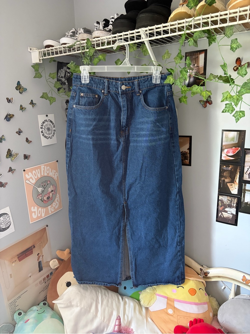 Shein Long Jean Skirt